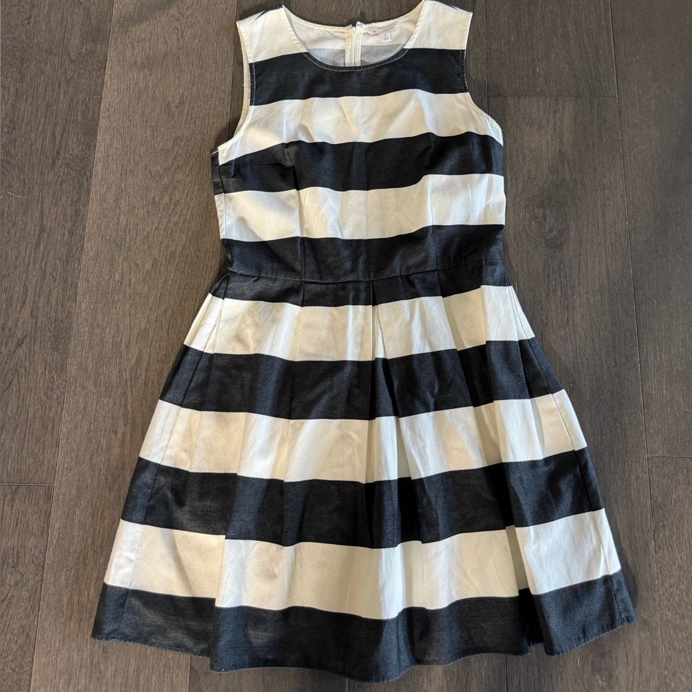 GAP dark navy and White Striped Dress